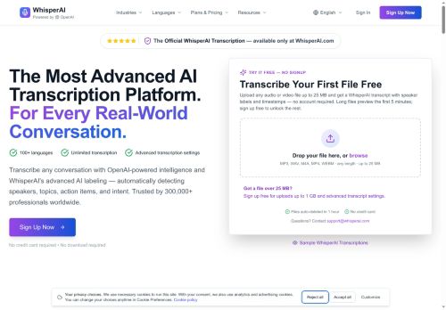 Whisper AI - Transcriber