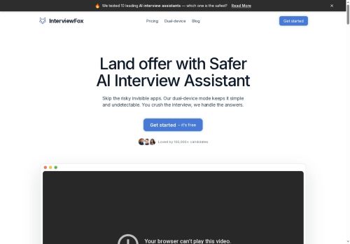 Interviewfox AI - Interview preparation
