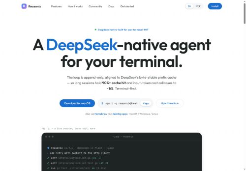 Reasonix - Code assistant