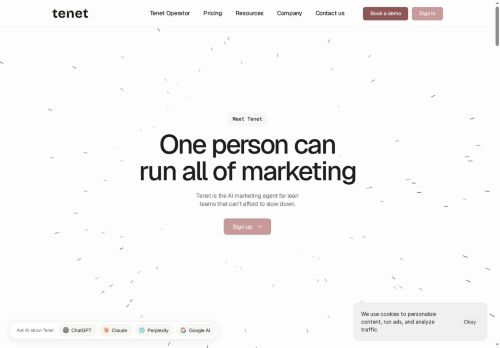 Tenet - Marketing logo