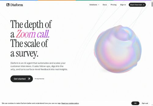 Diaform - User Testing