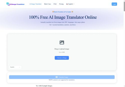 aiimagetranslator.io - Image scanning