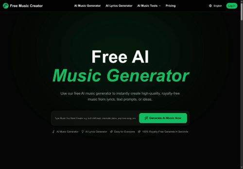 FreeMusicCreator AI - Music logo