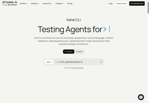 Kane CLI By TestMu AI - Software Testing