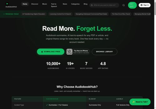 AudioBookHub - Summarizer