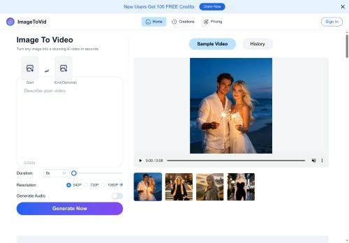 ImageToVid - Animation Generation