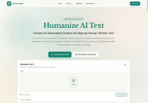 HumanizeAIText - Paraphraser logo