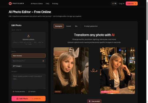 Photolaria - Photo editing