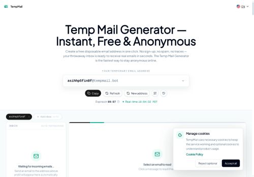 Tempmail.bot - Email logo