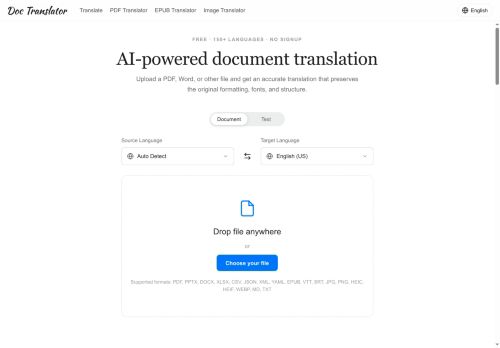 DocTranslator - Translation