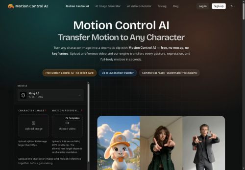 Motion Control AI - Animation Generation logo
