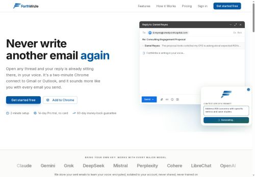 Forthwrite AI - Email assistant logo