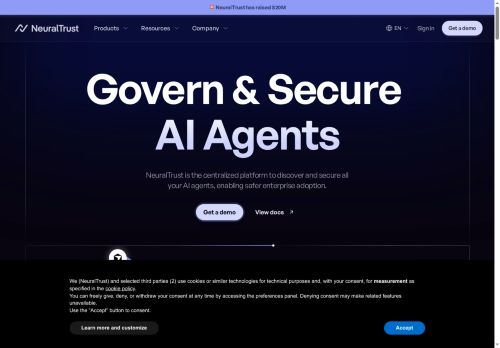 NeuralTrust - AI Agents logo