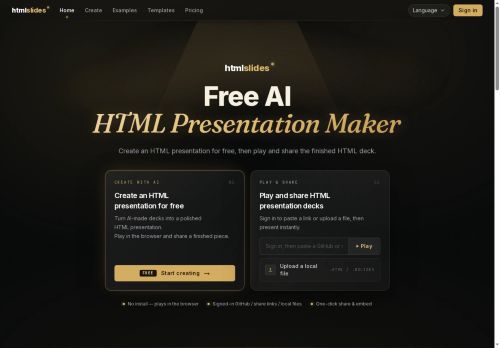HTMLSlides AI - Presentations logo