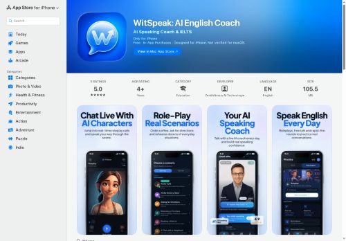 WitSpeak - Language Learning logo