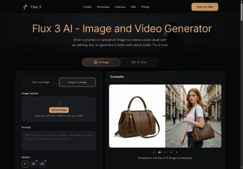 flux3-ai.com - Text-to-video logo
