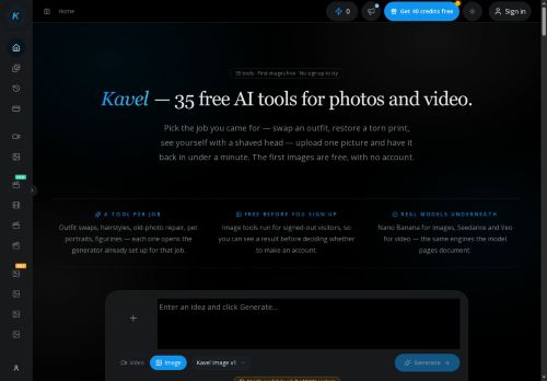 Kavel AI - Image generation