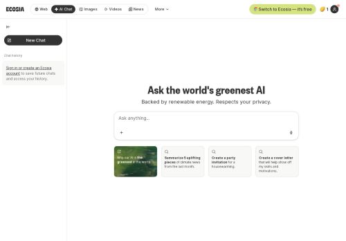 Ecosia AI - Chat logo