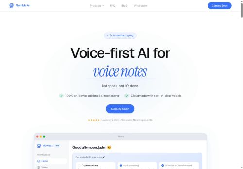 Mumble AI - Transcriber logo