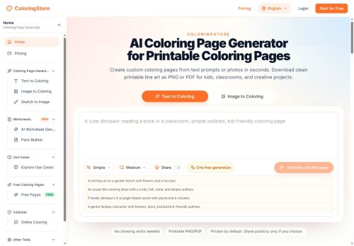 ColoringStore - Art Generation logo