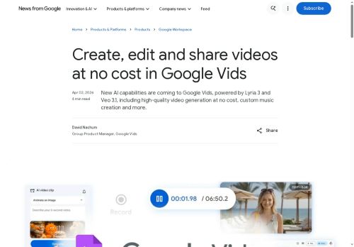 Google Vids - Video