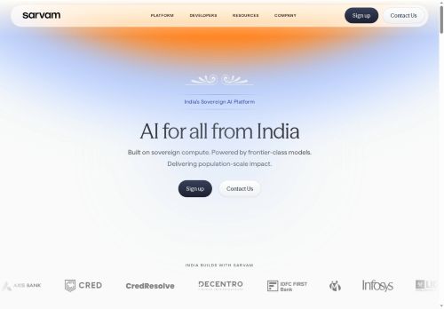 Sarvam AI - API