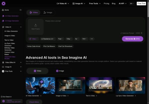 Sea Imagine AI - Video logo