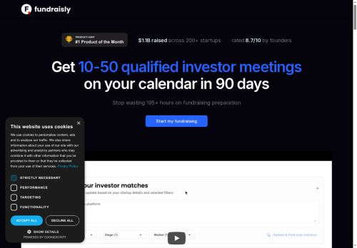 Fundraisly - Startup tools