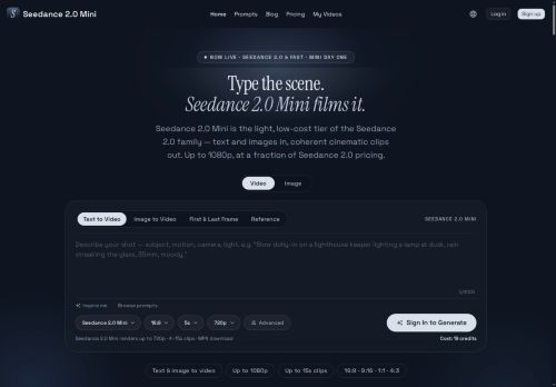 SeeDance2mini.ai - Video