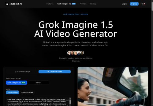 Grok - imagineai.studio - Personalized videos logo