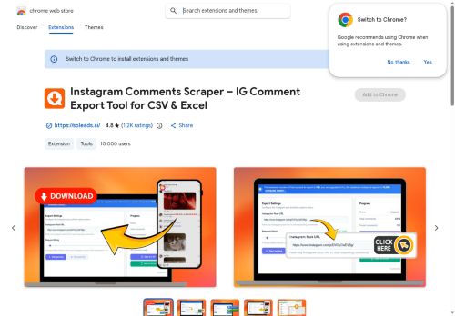 Instagram Comments Scraper - Soleads.ai - Social media engagement