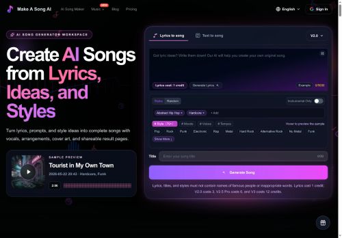 Make a Song AI - Music logo