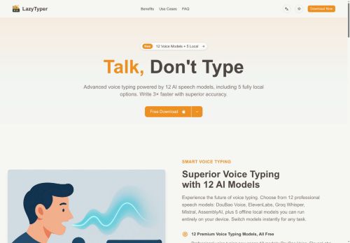 LazyTyper - Speech-to-text logo
