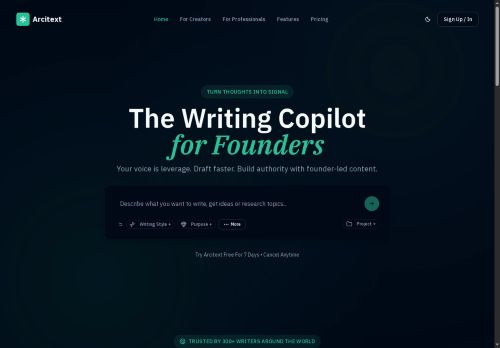 Arcitext.com - Copywriting logo