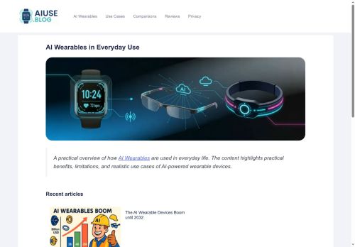 AIuse.blog - AI Wearables in Everyday Use - Human resources