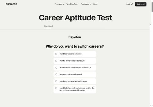 TripleTen Career Aptitude Test - Job Search logo