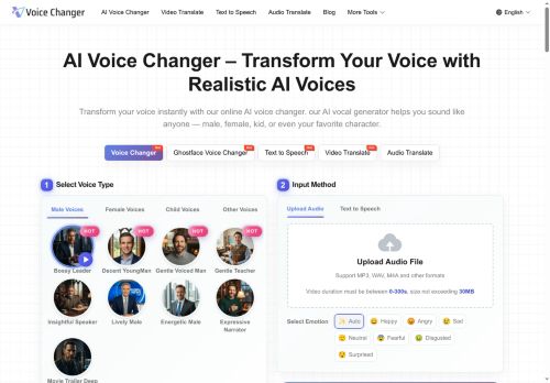 VoiceChanger.video - Text-to-speech
