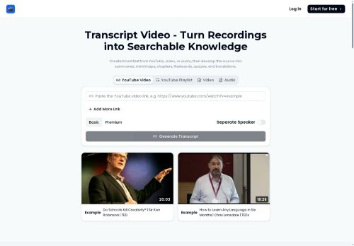 TranscriptVideo AI - Transcriber logo