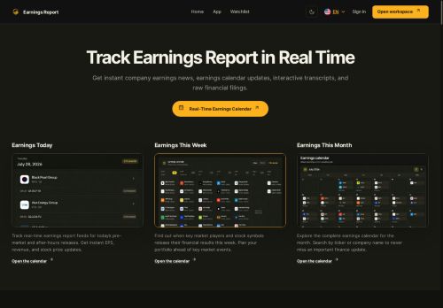 EarningsReport - Financial Reporting