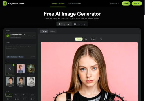 ImageGeneratorAI.io - Content creation logo
