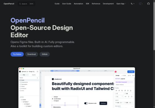 OpenPencil.dev - Design