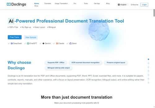 Doclingo - Translation logo