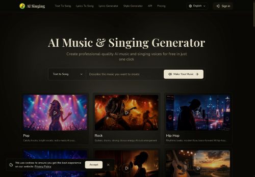 AI Singing - Audio generation