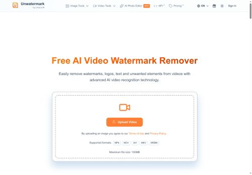 VideoWatermarkRemover AI - Video Editing