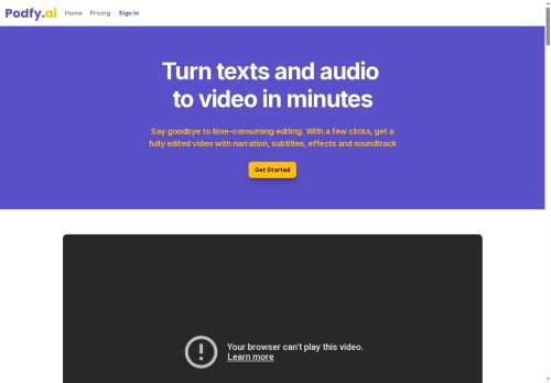podfy.ai - Text-to-video logo