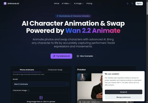 Wan Animate - AI Characters logo