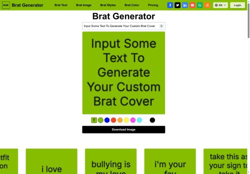Brat Generator - Branding logo