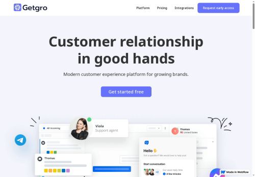 Getgro.io - Customer support logo