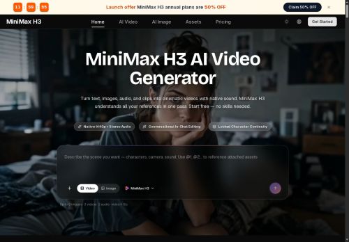 Minimaxh3.ai - Text-to-video