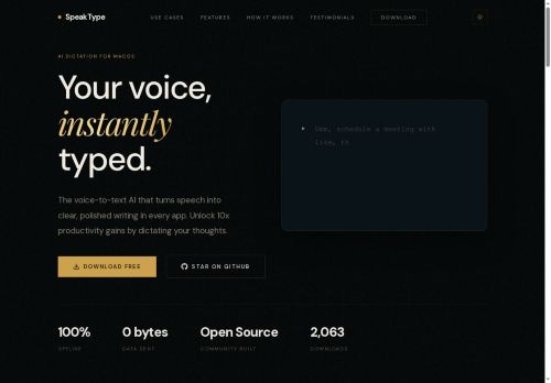 SpeakType - Speech-to-text logo
